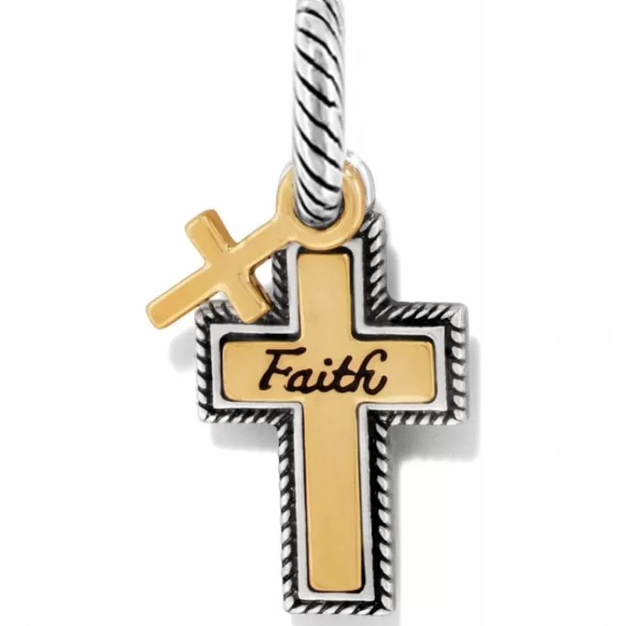 Charms>Brighton True Faith Charm Silver-Gold