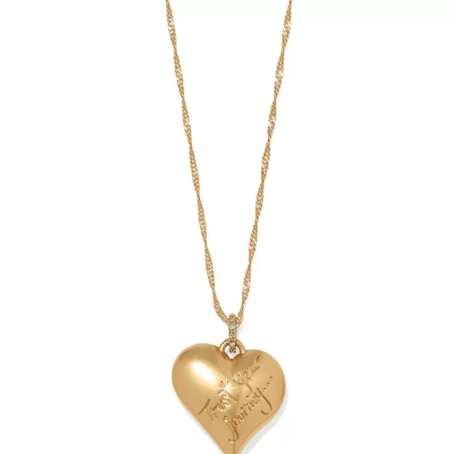 Necklaces>Brighton Trust Your Journey en Heart Necklace Gold