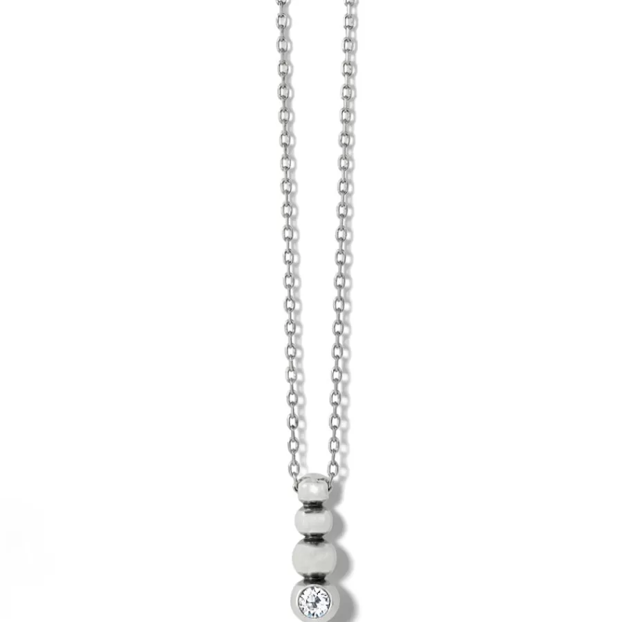 Necklaces>Brighton Twinkle Granulation Reversible Drop Necklace Silver