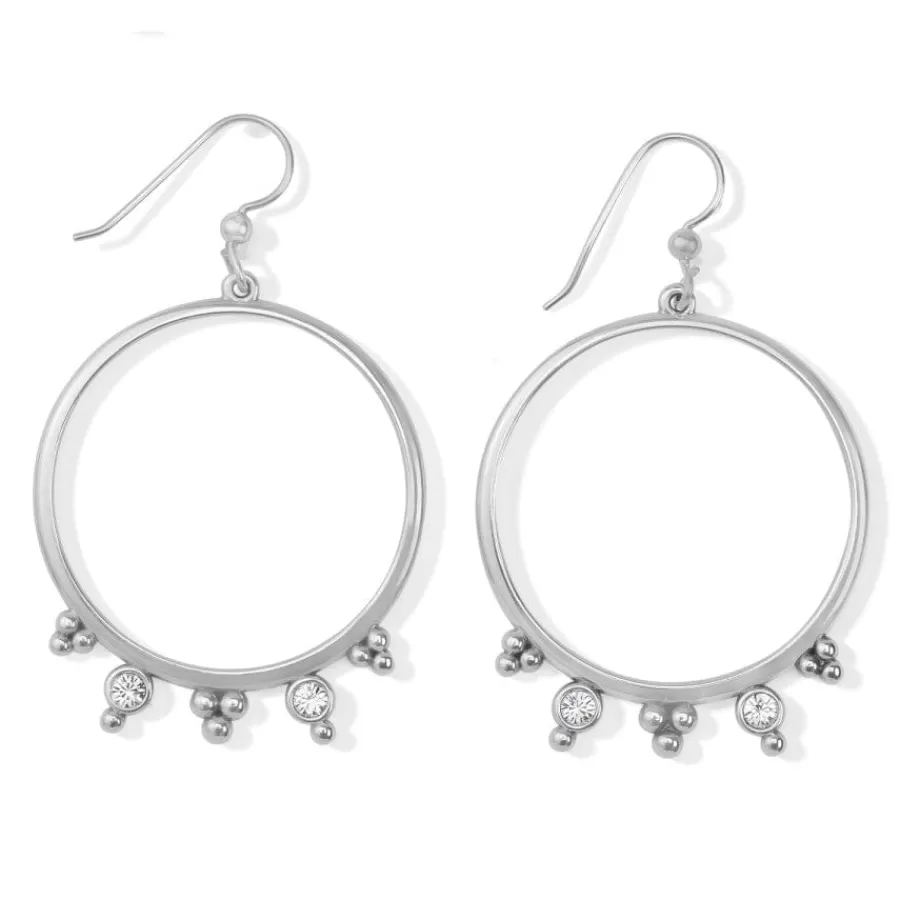 Earrings>Brighton Twinkle Granulation Round French Wire Earrings Silver