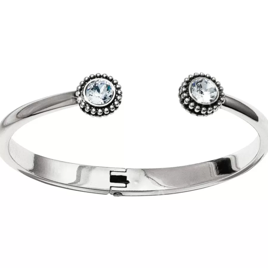 Bracelets>Brighton Twinkle Open Hinged Bangle Silver