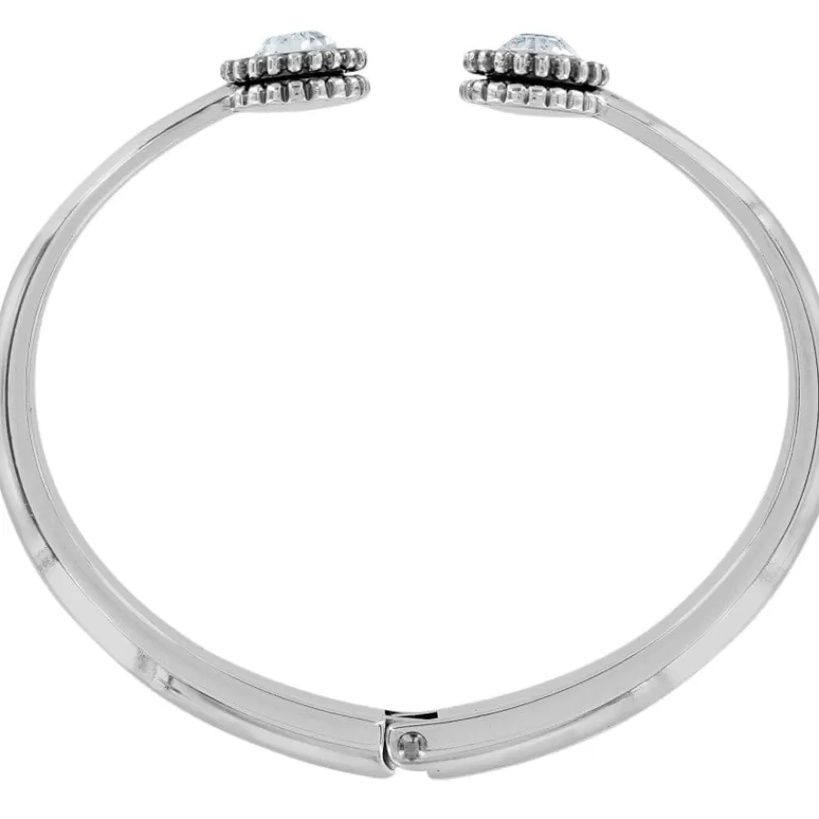 Bracelets>Brighton Twinkle Open Hinged Bangle Silver