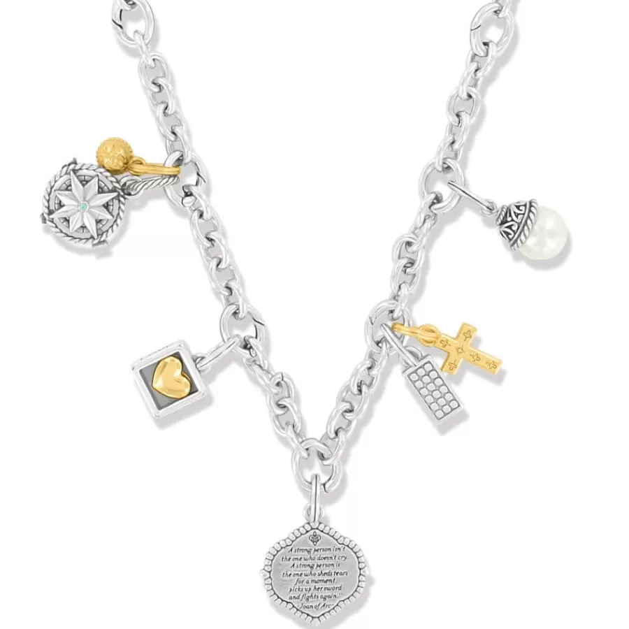 Ready-To-Wear Charm Sets>Brighton Two Toned Amulet Charm Necklace Silver-Gold