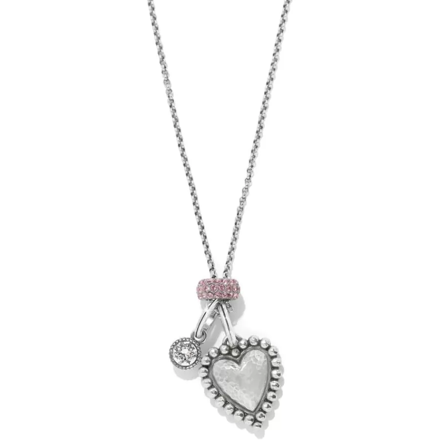 Ready-To-Wear Charm Sets>Brighton Valencia Charm Necklace Silver-Pink