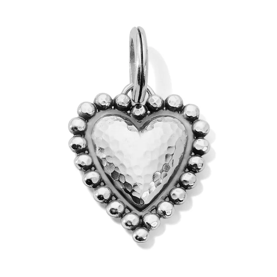 Charms>Brighton Valencia Heart Amulet Silver