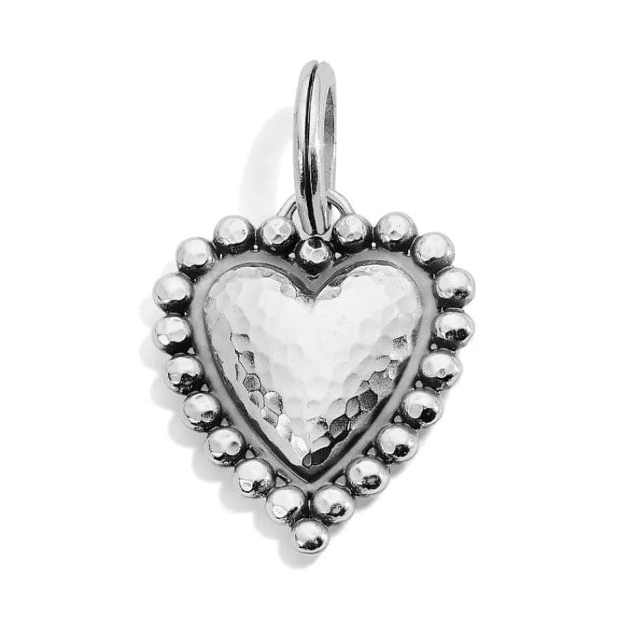 Charms>Brighton Valencia Heart Amulet Silver