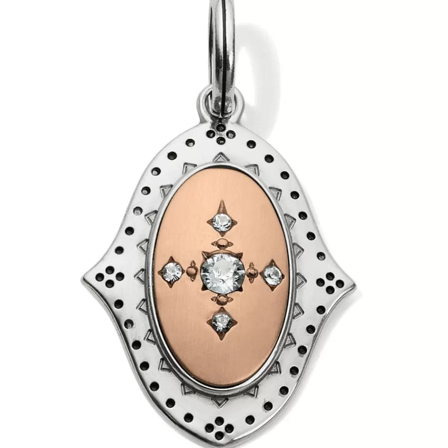 Charms>Brighton Valentina Medallion Amulet Silver-Gold