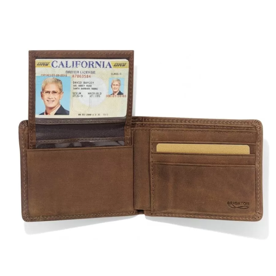 Men'S Belts & Wallets>Brighton Vanderbilt Passcase Wallet Brown