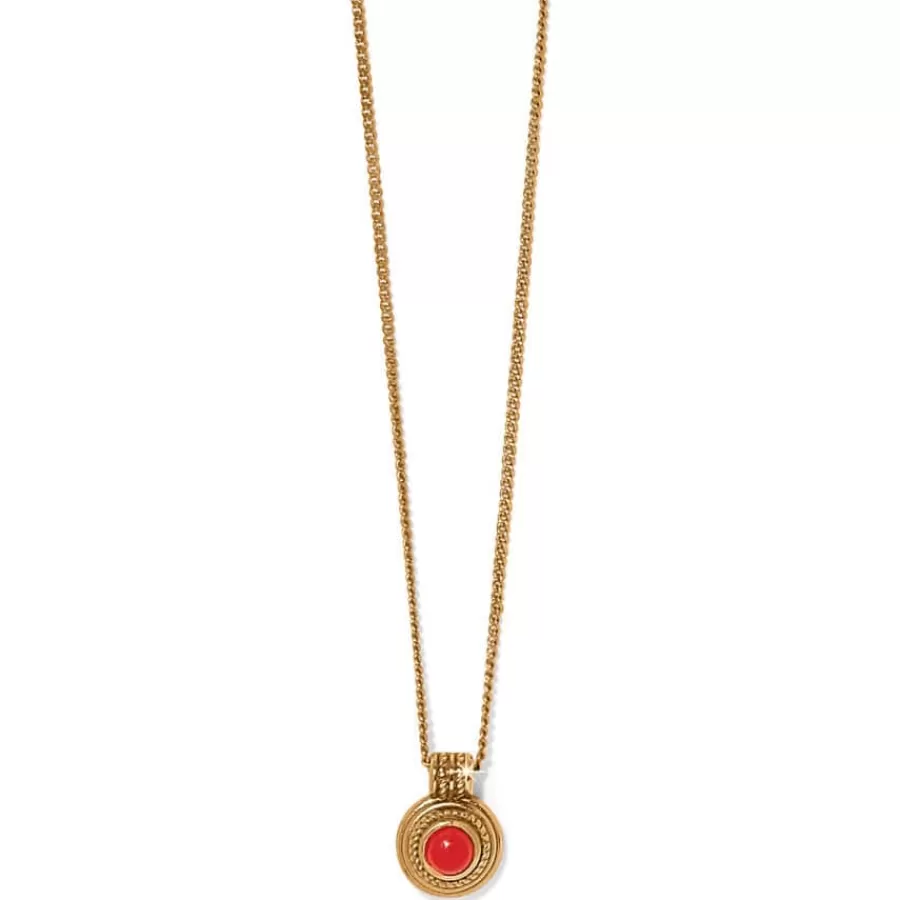 Necklaces>Brighton Venetian Gems Petite Necklace Gold-Red