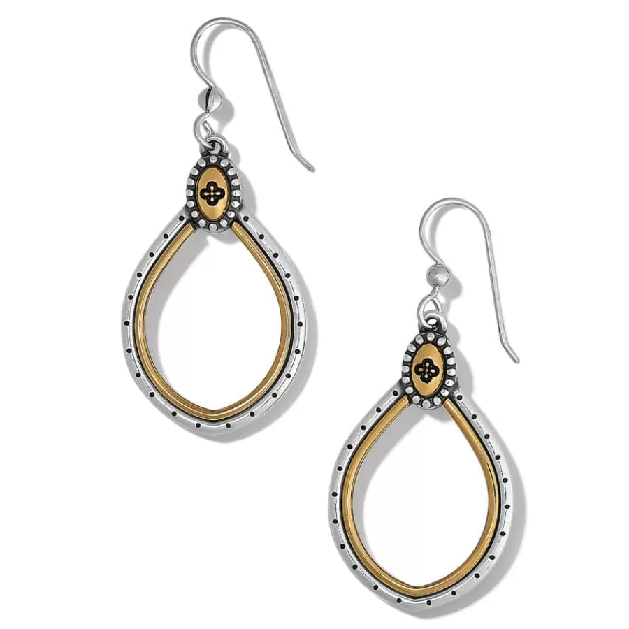 Earrings>Brighton Venezia Teardrop French Wire Earrings Silver-Gold