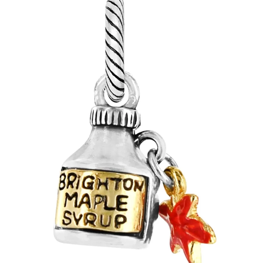 Charms>Brighton Vermont Charm Silver-Red