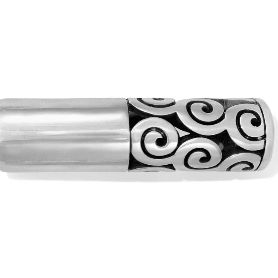 Beads & Spacers>Brighton Vertigo Long Bead Silver