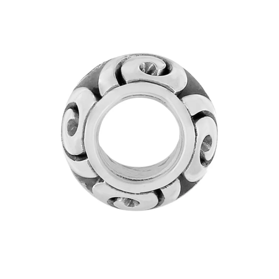 Beads & Spacers>Brighton Vertigo Round Bead Silver