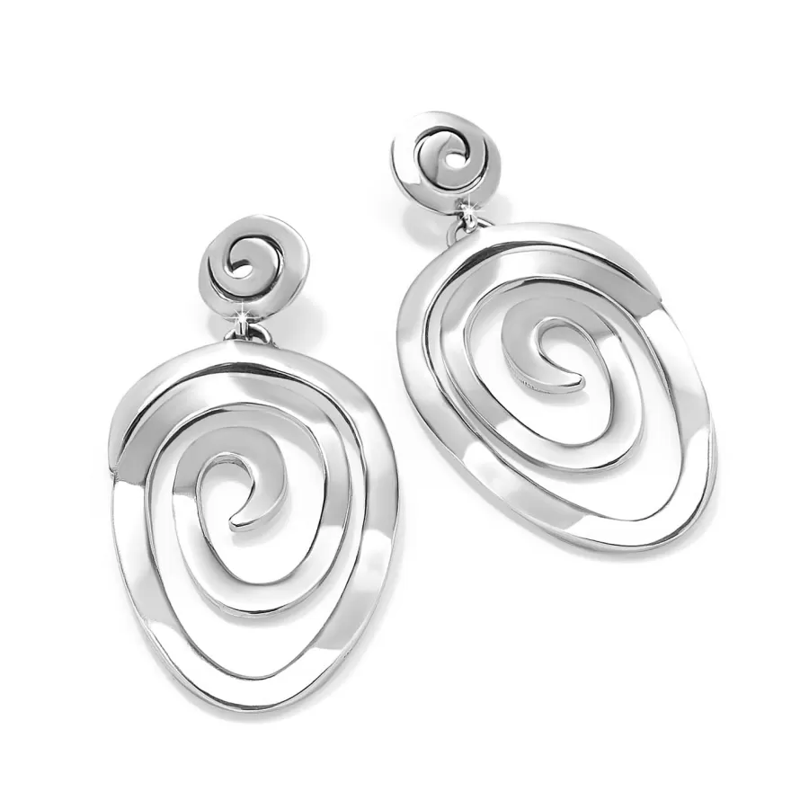 Earrings>Brighton Vertigo Vibe Statement Post Drop Earrings Silver