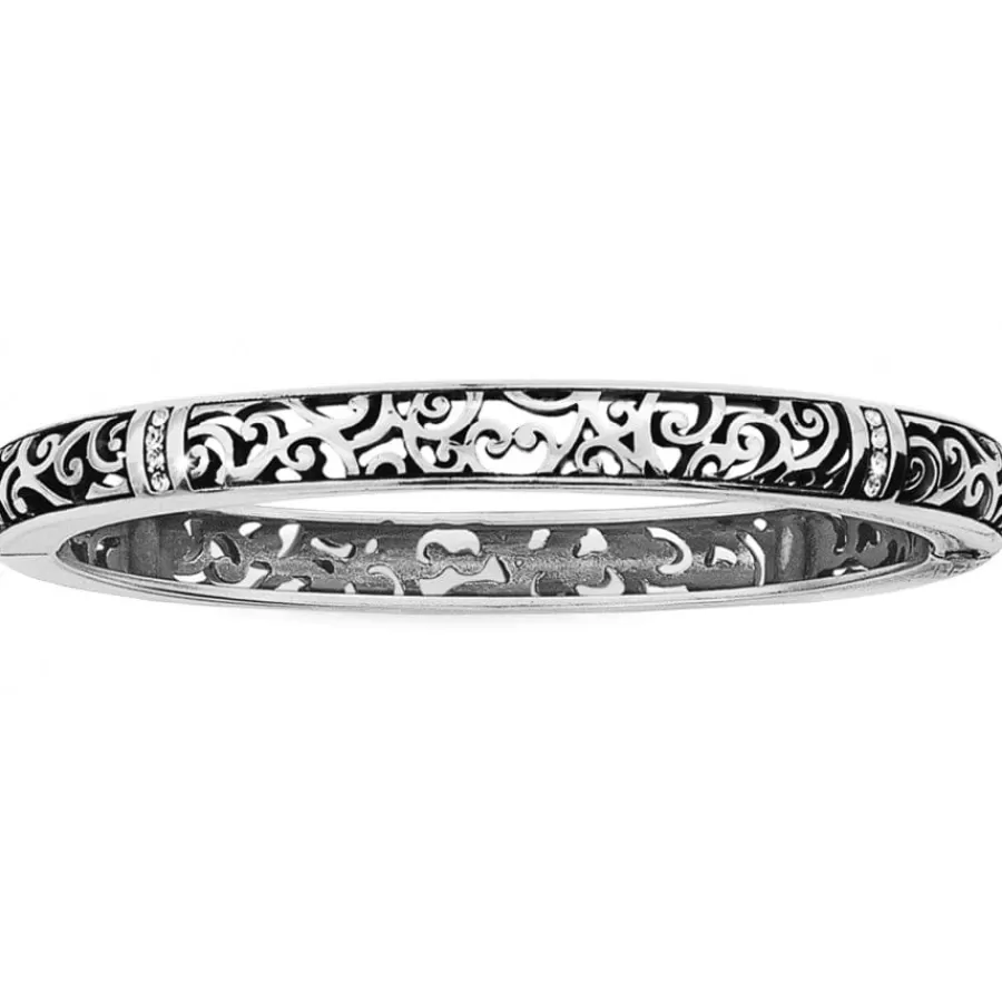 Bracelets>Brighton Viewpoint Hinged Bangle Silver