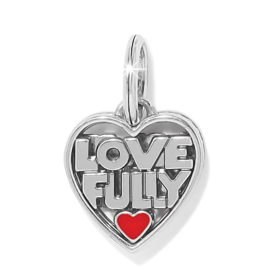 Charms>Brighton Viva Love Charm Silver-Gold