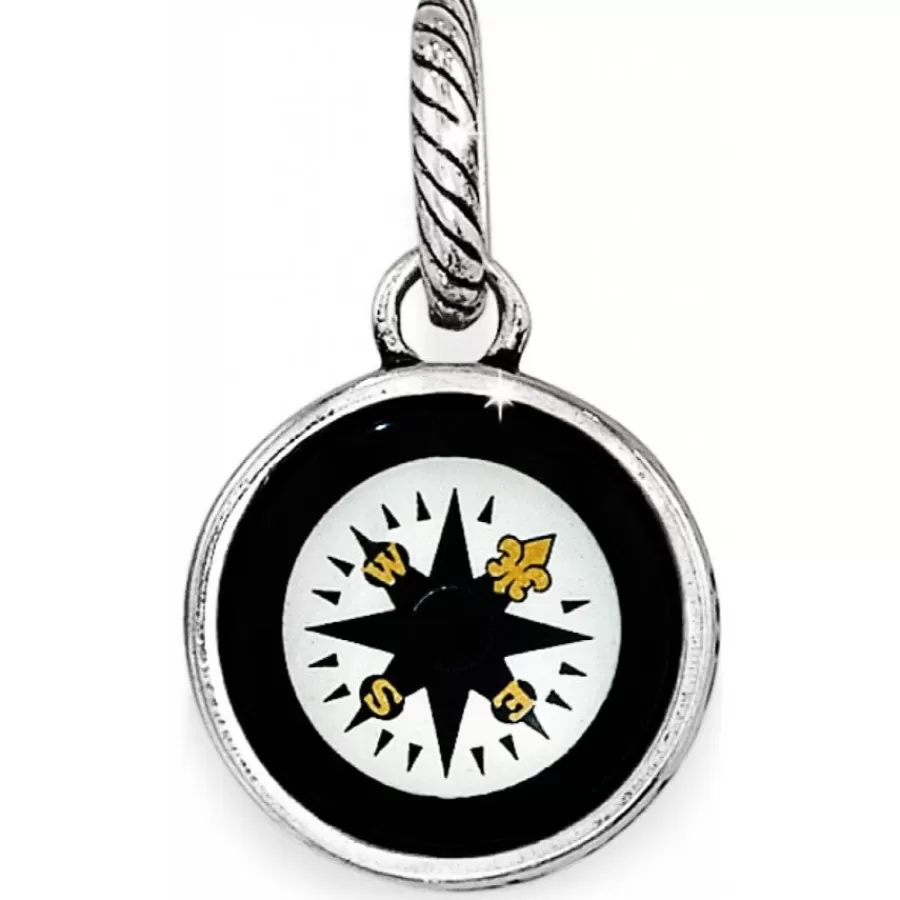 Charms>Brighton Voyage Adventure Charm Silver-Black