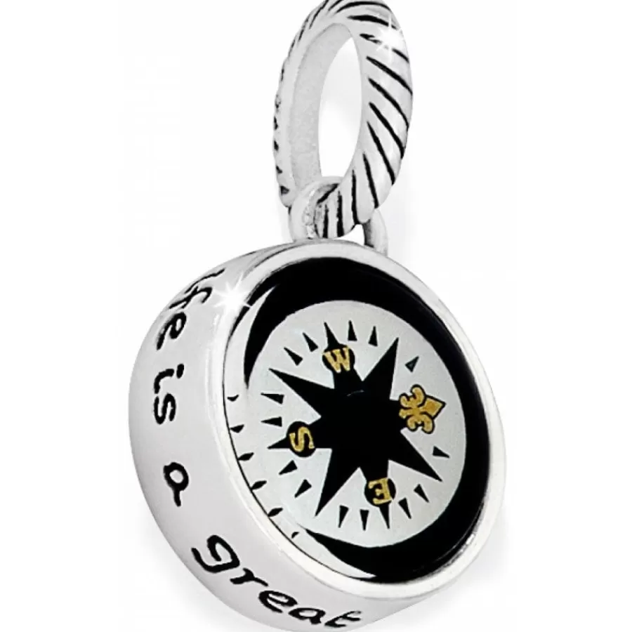 Charms>Brighton Voyage Adventure Charm Silver-Black