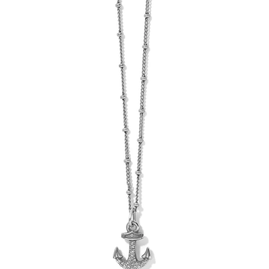 Necklaces>Brighton Voyage Mini Anchor Necklace Silver