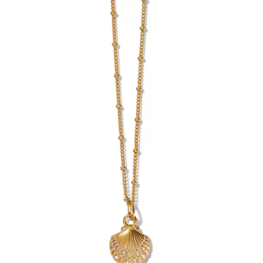 Necklaces>Brighton Voyage Mini Shell Necklace Gold