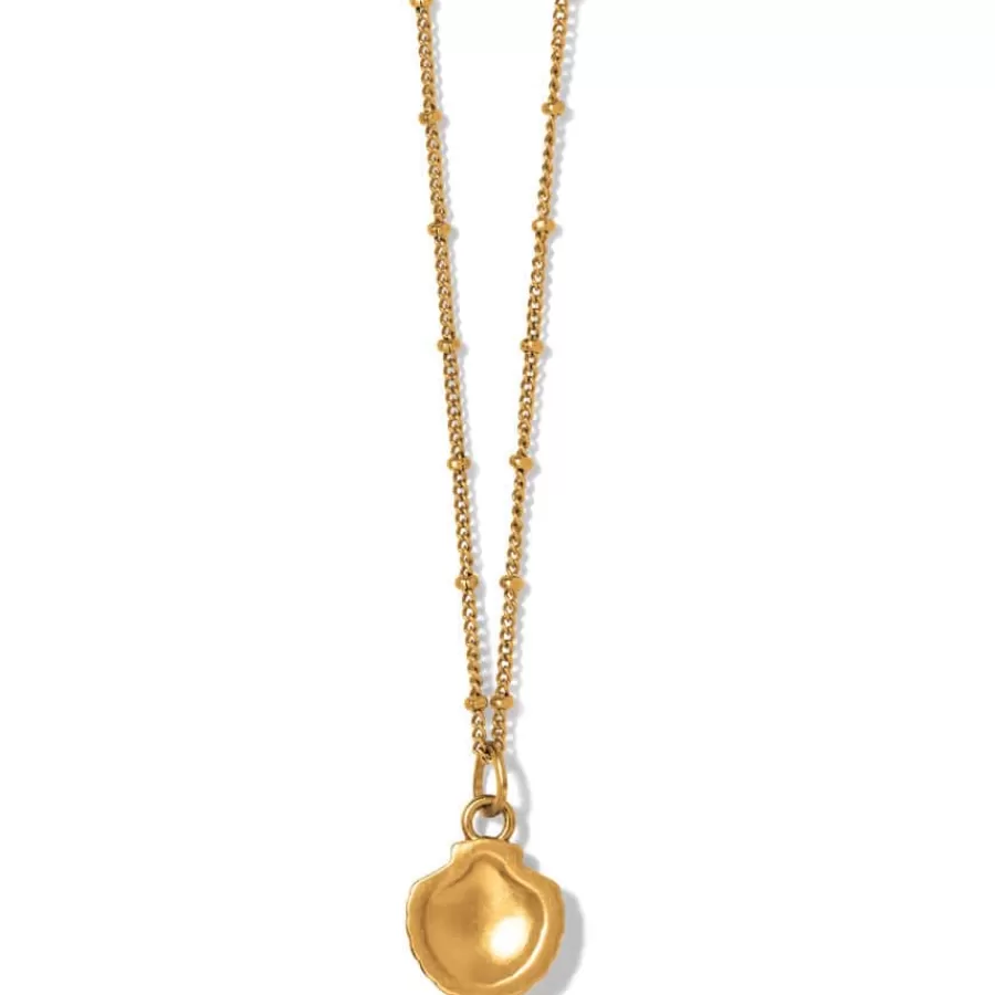 Necklaces>Brighton Voyage Mini Shell Necklace Gold