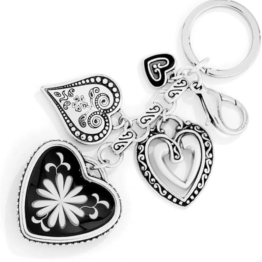 Key Fobs>Brighton Water Lily Handbag Charm Silver