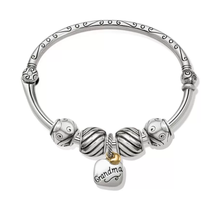 Ready-To-Wear Charm Sets>Brighton We Love Grandma Charm Bangle Silver-Gold