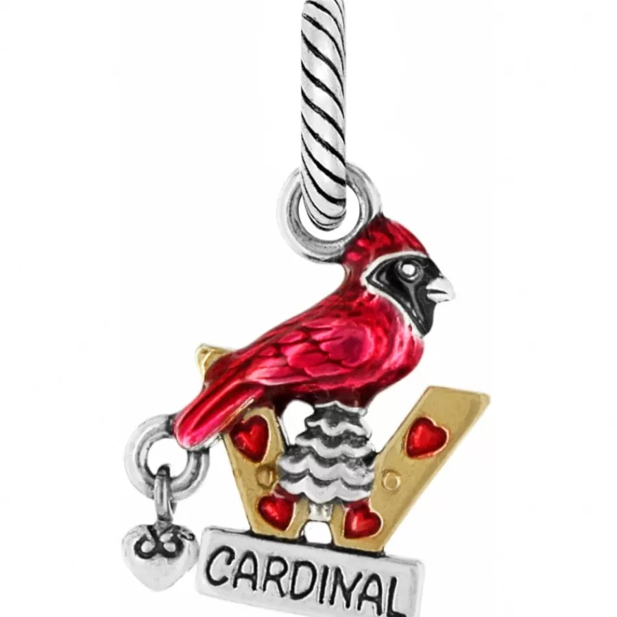 Charms>Brighton West Virginia Charm Silver-Red