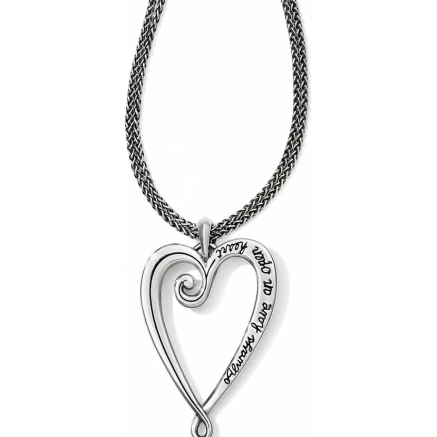 Necklaces>Brighton Whimsical Heart Convertible Necklace Silver