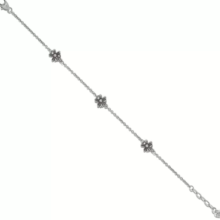 Anklets>Brighton Wild Flowers Anklet Silver