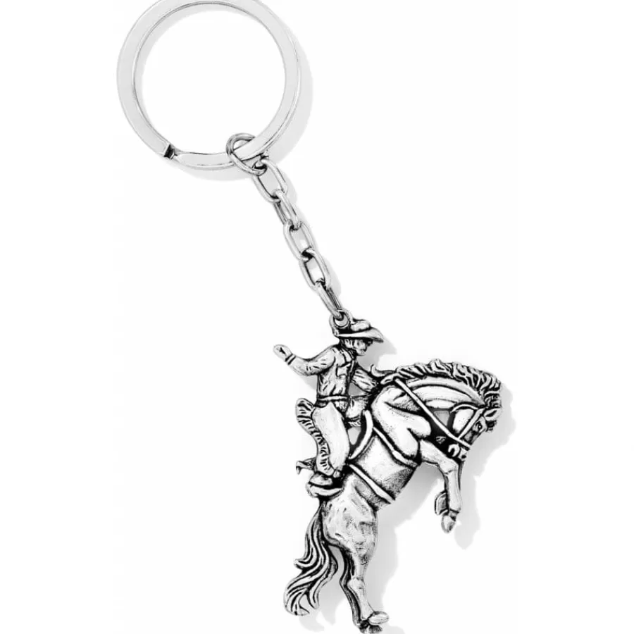 Handbag Accessories | Key Fobs>Brighton Wild West Key Fob Silver