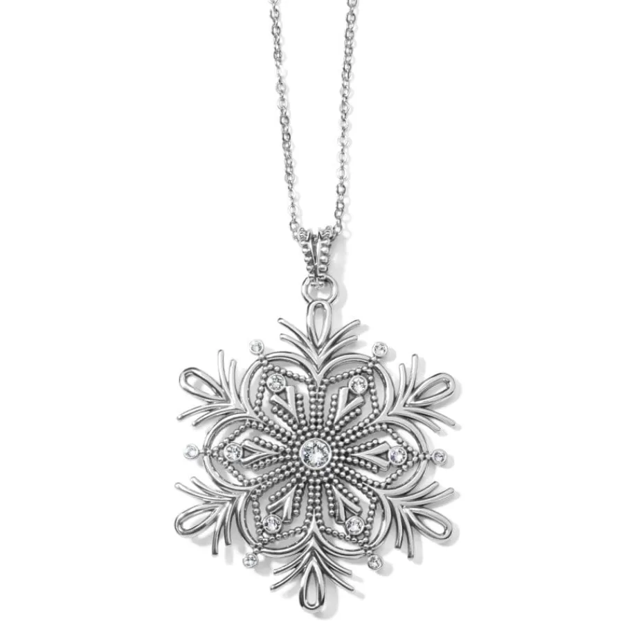 Necklaces>Brighton Winter Bliss Snowflake Convertible Necklace Silver