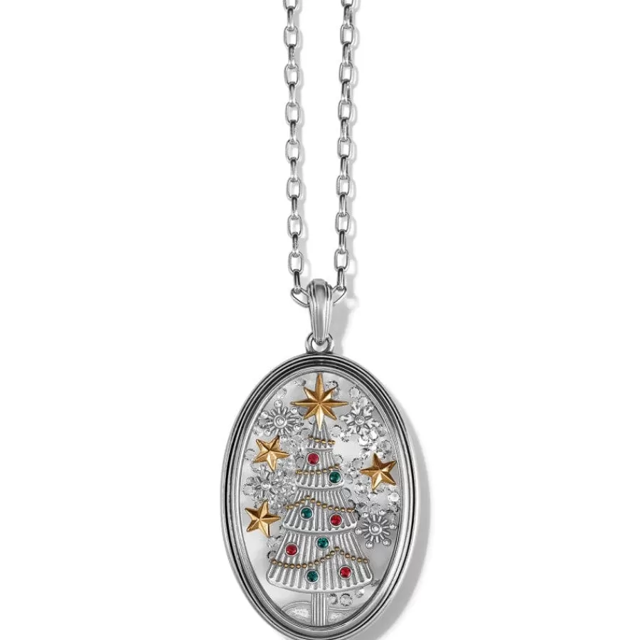 Necklaces>Brighton Wonderful Christmas Time Shaker Necklace Silver-Gold