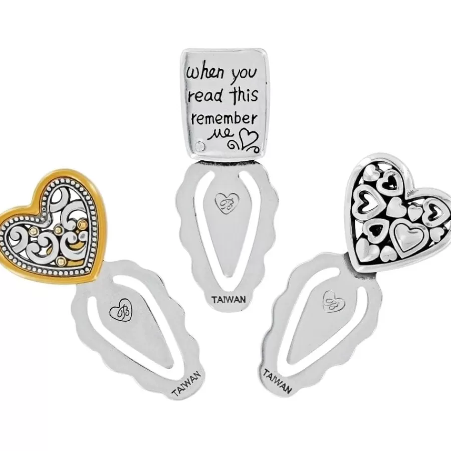 Office & Clocks>Brighton World Of Hearts Bookmark Set Silver-Gold