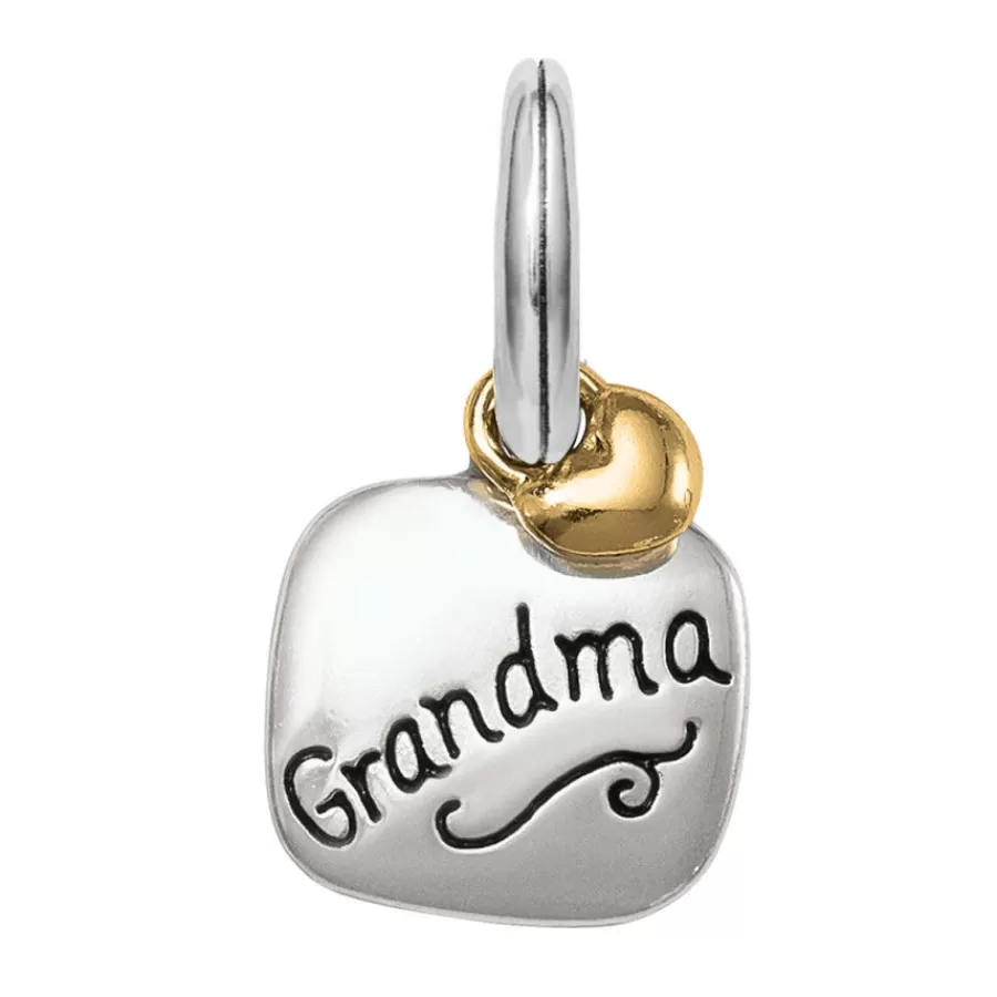 Charms>Brighton World's Best Grandma Charm Silver-Gold