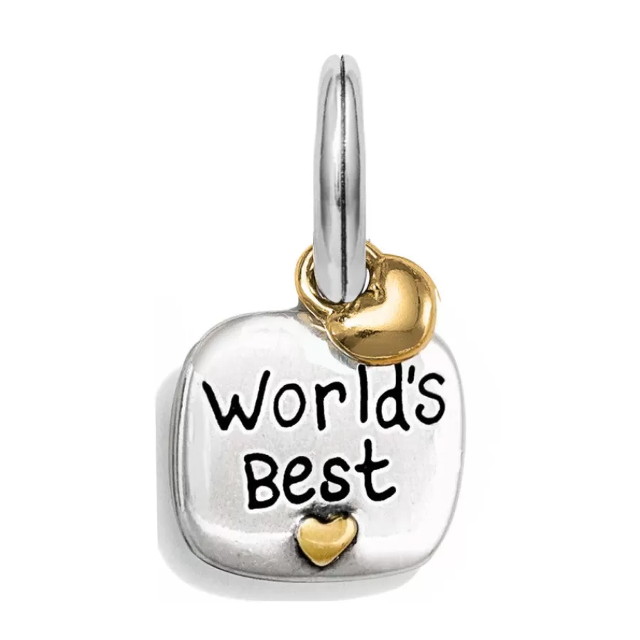 Charms>Brighton World's Best Grandma Charm Silver-Gold