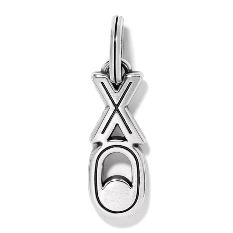 Charms>Brighton XO Charm Silver-Red